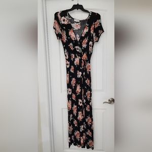 Black and Floral Dress